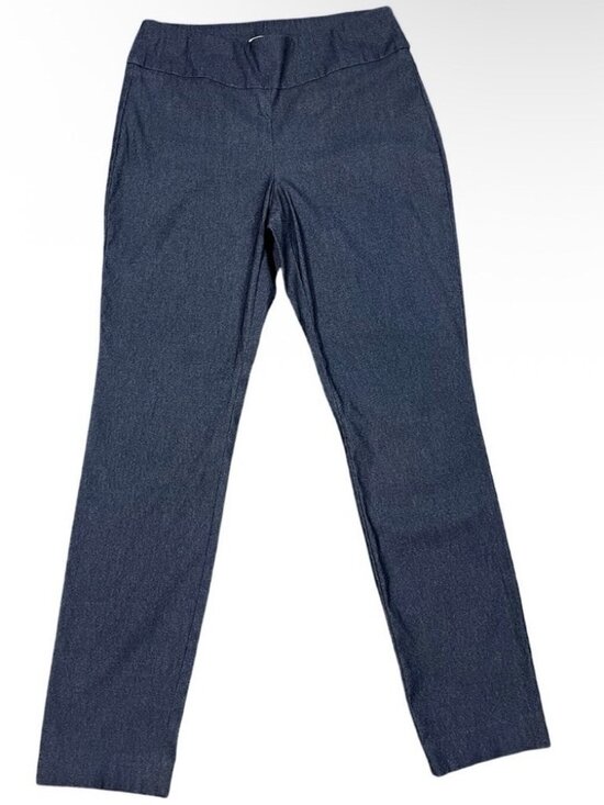Pants - Stretch Pull-On Pants Gray Slim Straight